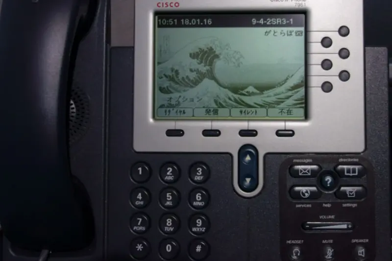 Cisco 7961G電話機のメニュー設定 1
