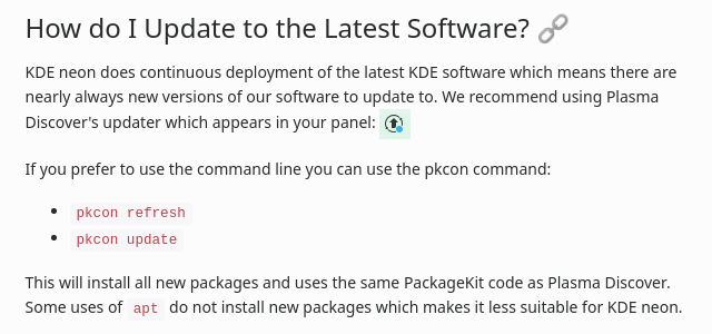 KDE neonの更新 3