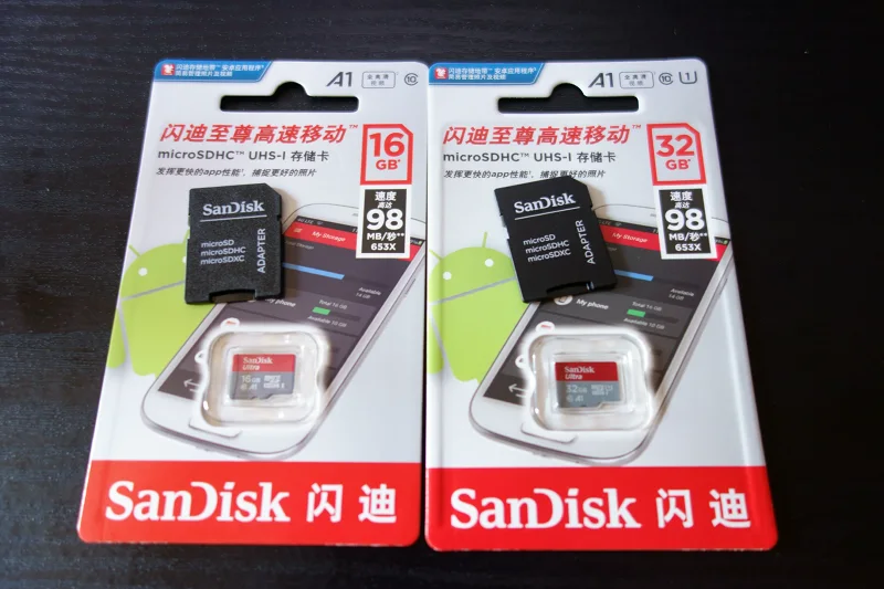中国の通販で買ったSanDiskのメモリーカード 1